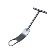 Kujat 30mm Humeral Head Retractor, T- Handle with Cut Out 25mm Wide x 40mm Long, Notched Bent Tip, Overall Length 8 3/4" (222.3mm) 